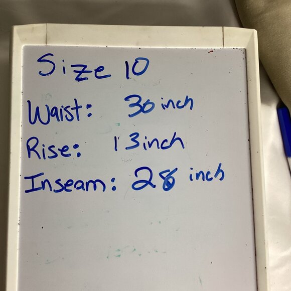 Le Suit Linen Blend Pants – Size 10 – Lined, Side Zip, Straight Leg - Picture 2 of 12